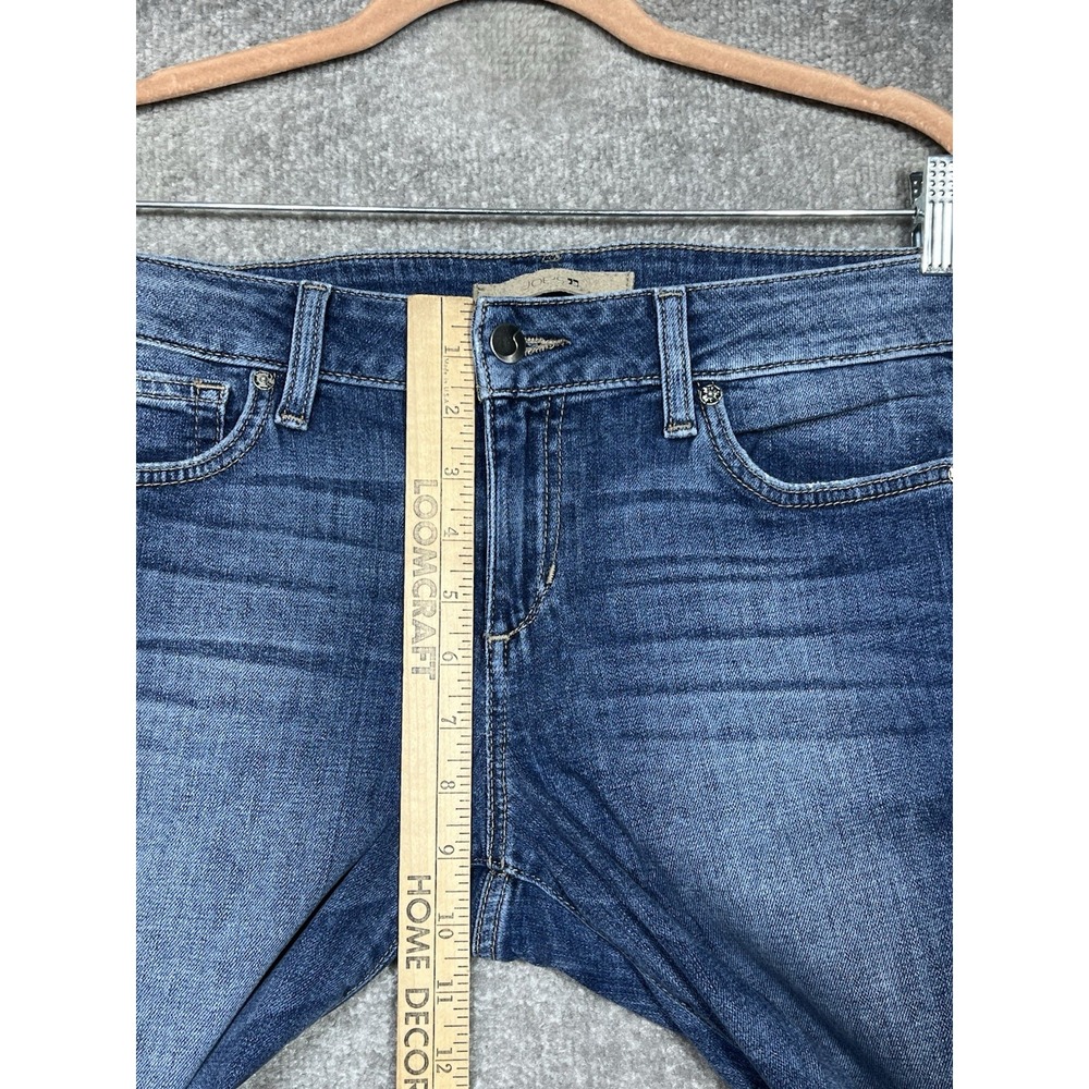 Joes Jeans Skinny Ankle Hi-Low Cutout Hem Womens Sz 28 Blue Stretch Pockets - Picture 10 of 12